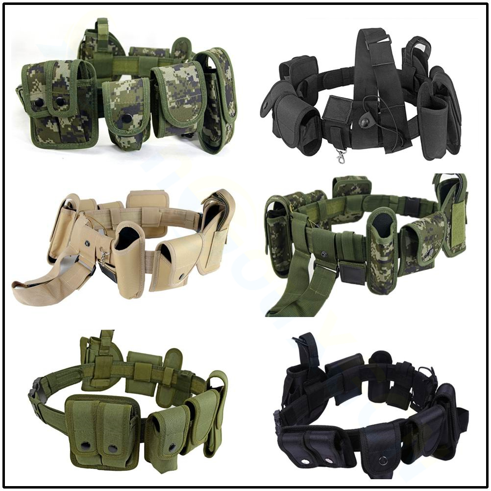 Edc Carry Belt - Outdoor Tactical Belt Set Police Security