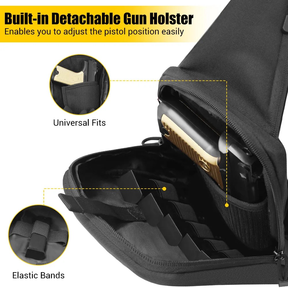 Concealed Carry Chest Gun Bag  - Edc Pistol Carry Bag 评论和价格
