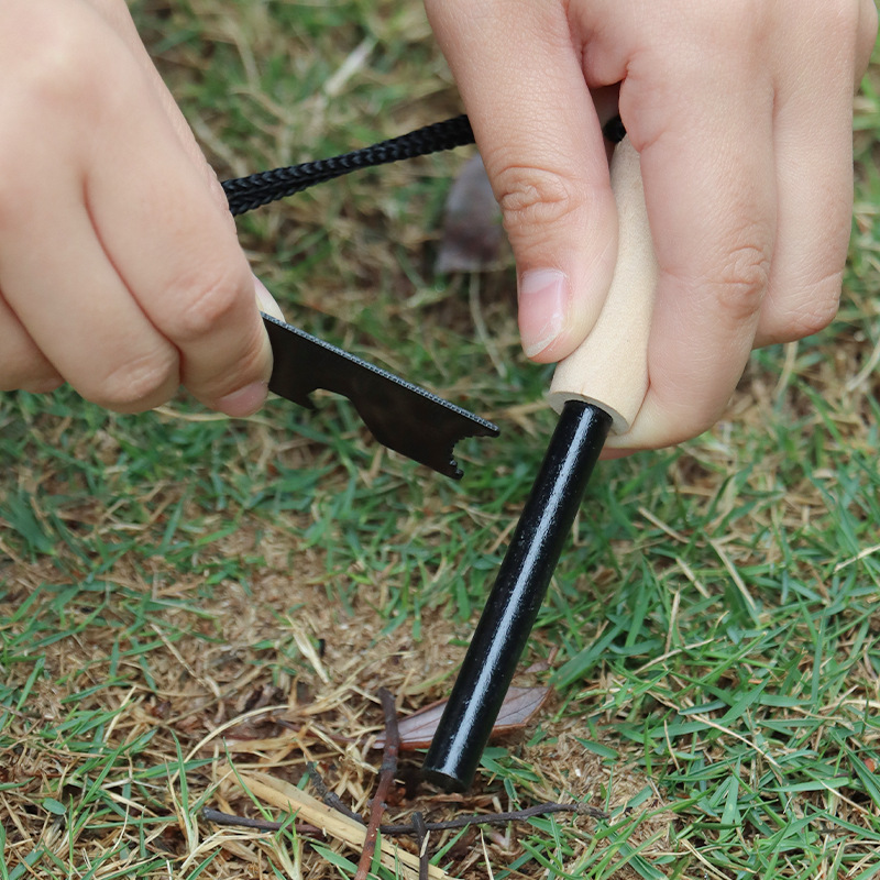 Portable outdoor flint, equipp - Ferro Rod Striker 评论和价格
