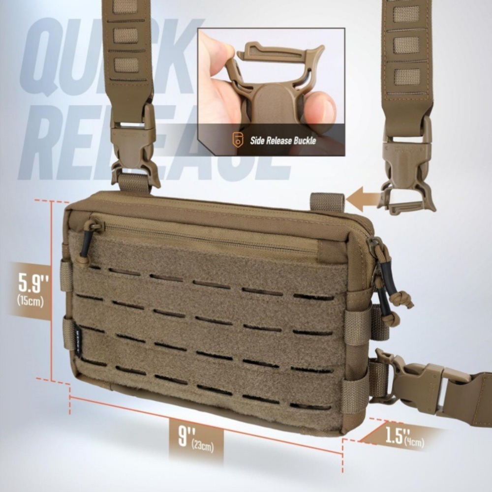 Fashion 1000D Nylon Men Chest  - Edc Carry Pack 评论和价格