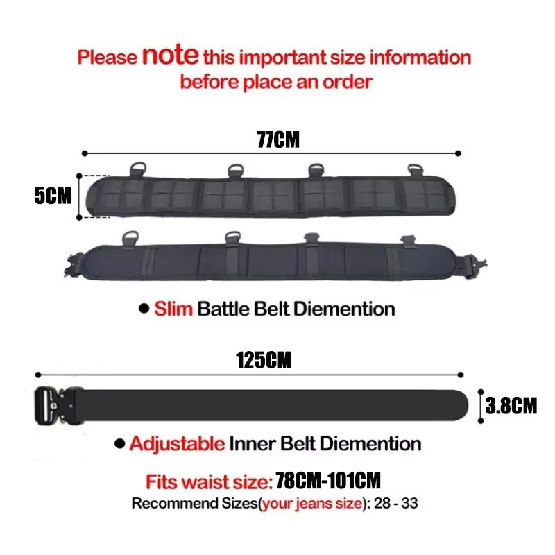 Quick Release Tactical Nylon B - Edc Carry Belt 评论和价格