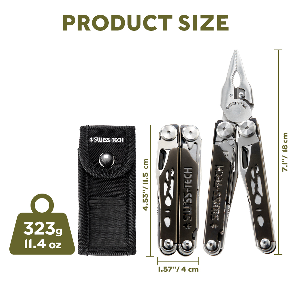SWISS TECH Multifunctional Fol - Edc Carry Knife 评论和价格
