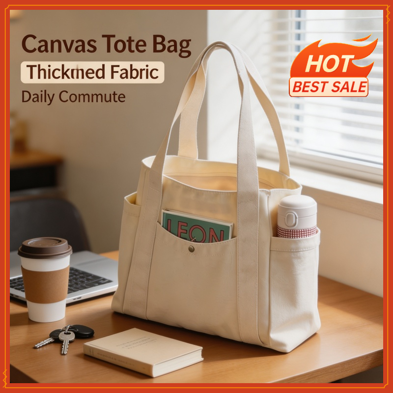 Large Capacity Canvas Tote Bag - Edc Carry Bag 评论和价格