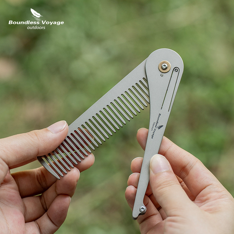 Pure Titanium Anti-Static Fold - Comb Pocket Titanium 评论和价格